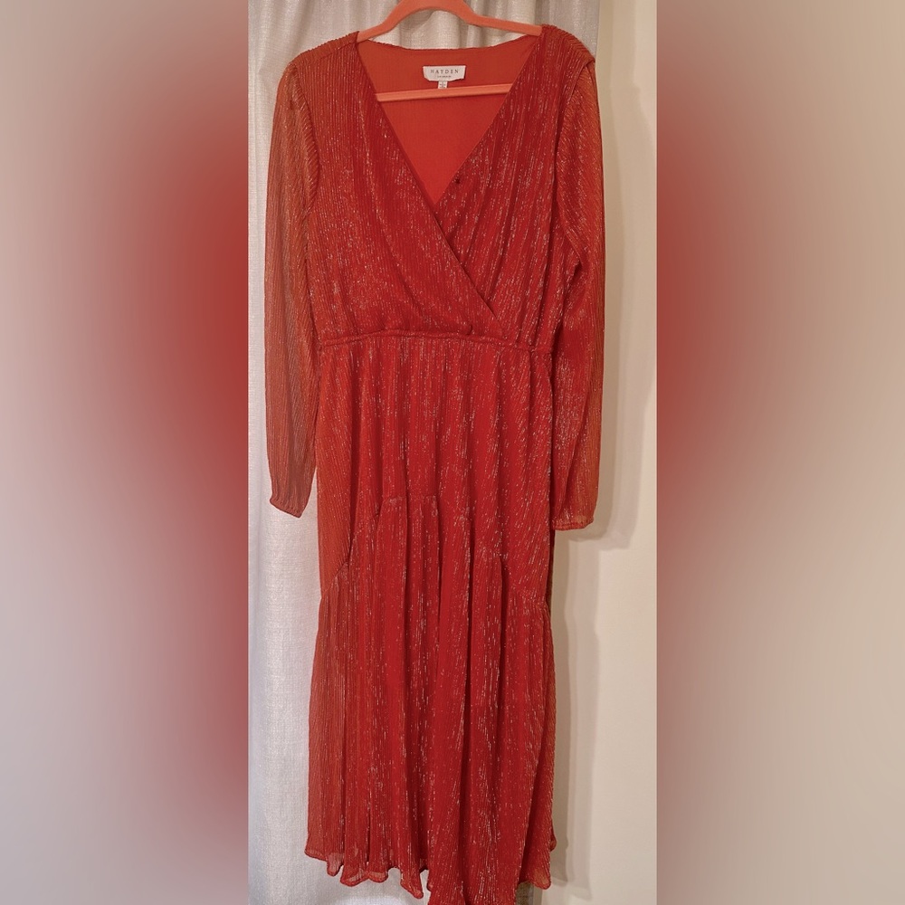 Shimmer Wrap A-Line Maxi